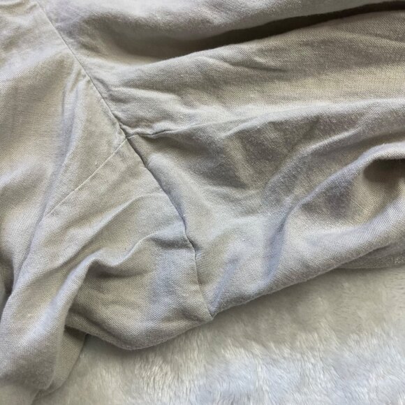 J. Jill Wide Leg Pants Women's Size 12 Stretch Khaki Linen Rayon Blend FLAW - Picture 11 of 15